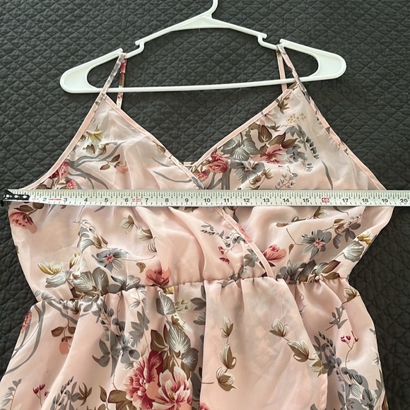 Pink Floral Maxi Dress - Size 0XL - NWT - Picture 5 of 6